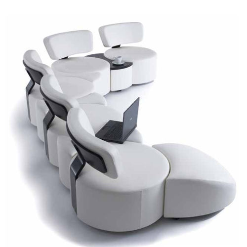 Modulsofa - CIRCLES - Skipper Furniture AB - modern / Leder / weiß