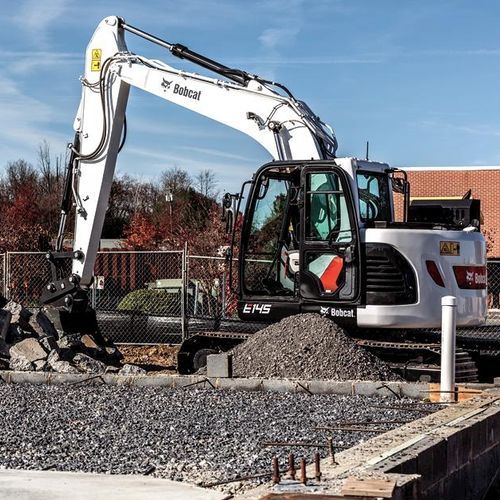 Bagger auf Raupen - E145 - BOBCAT - kompakt / für Baustelle / für Hubanwendungen