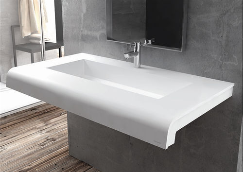 Einbauwaschbecken - Y05 - mcbath - Moldcom Composites - Mineralwerkstoff / rechteckig / modern