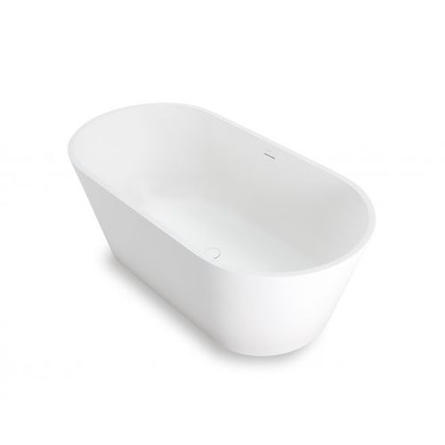 Ovale Badewanne - BLOCK - mcbath - Moldcom Composites - freistehend / für Wohnungen / Mineralwerkstoff