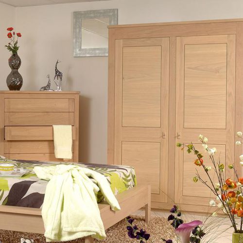 Moderner Kleiderschrank - CARO - DELORME MEUBLES - Eiche / Massivholz / Buche