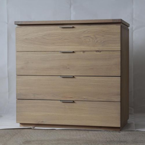 Hohe Kommode - ALIZE - DELORME MEUBLES - modern / Eiche / Massivholz