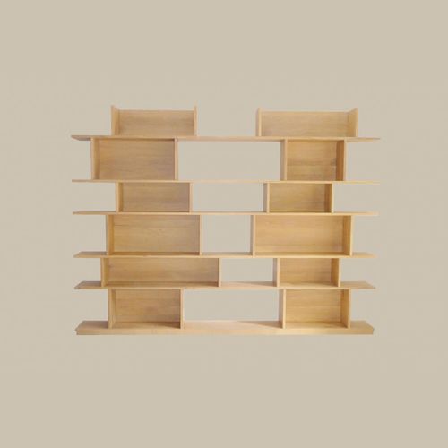 Modernes Regal - SYMPHONIE - DELORME MEUBLES - Eiche / Massivholz / geöltes Holz