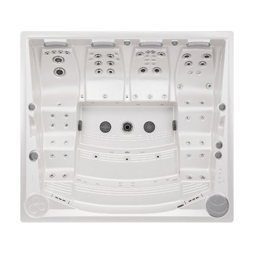Swim Spa / einbaufähig - LOUNGEiN - USSPA, s.r.o. - rechteckig / für mehrere Personen / Acryl