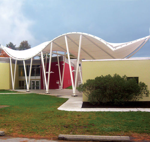 Membran-Architektur / PVC - AVERY CENTER FOR THE ARTS BARD COLLEGE - FabriTec Structures - aus PVC-beschichtetem Glasfasergewebe / für Seiltragwerk / für öffentliche Bereiche
