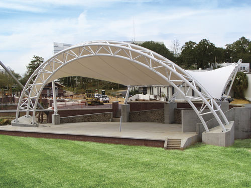 Membran-Architektur / PTFE - MERIDIAN AMPHITHEATER AT CASCADES PARK - FabriTec Structures - für Seiltragwerk / für öffentliche Bereiche / Dach
