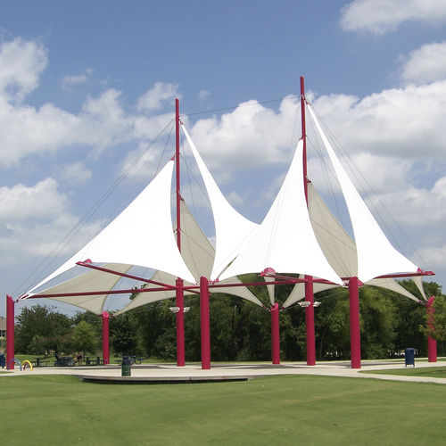 Membran-Architektur / PVC - CELEBRATION PARK - FabriTec Structures - aus PVC-beschichtetem Glasfasergewebe / für Seiltragwerk / für öffentliche Bereiche