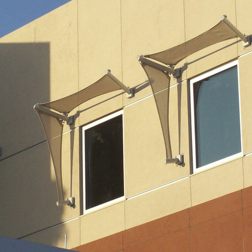 Membrankabel-Flächentragwerk - POINT-SUPPORTED TENSILE STRUCTURES - FabriTec Structures - aus Segeltuch / für Markise / für Fassaden