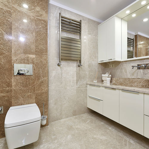 Marmorfliesen - PLATIN CREAM - Delta Marble - poliert / gebürstet / sandgestrahlt