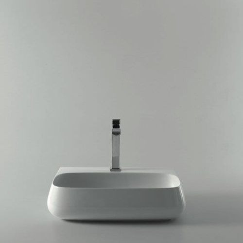 Wand-Waschbecken - 33180101 - Alice Ceramica - Keramik / Mischbatterie / rechteckig
