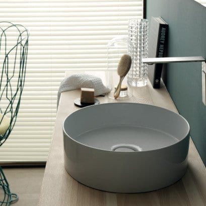 Aufsatzwaschbecken - 31140101 - Alice Ceramica - Keramik / rund / modern