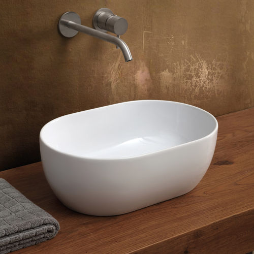 Aufsatzwaschbecken - 32110101 - Alice Ceramica - Keramik / oval / modern