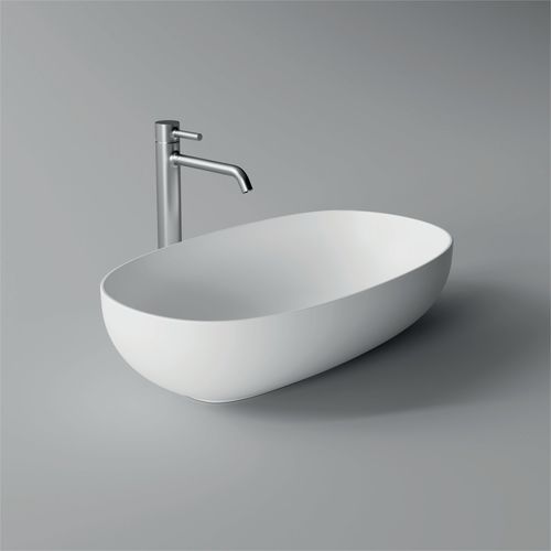 Aufsatzwaschbecken - FORM: 22440101 - Alice Ceramica - Keramik / oval / modern