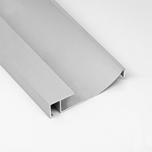 Schwarze Zierleiste - 60X13 - ALUMACER® - silberfarben / anodisiertes Aluminium / rechteckig