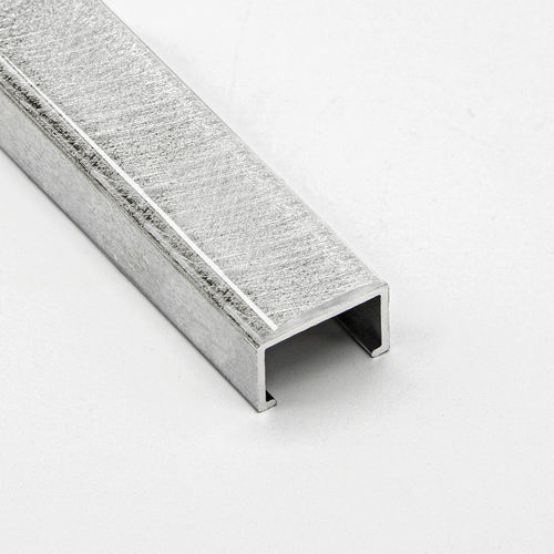 Aluminium-Dekoprofil - FUSION | 9X17 - ALUMACER® - für Fliesen / U-förmig / braun
