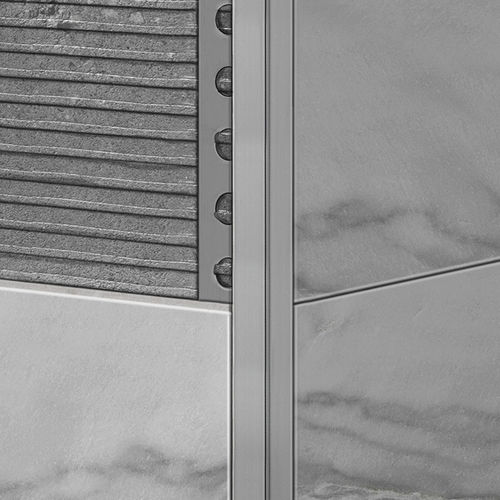 Aluminium-Abschlussprofil - 14X14 - ALUMACER® - für Fliesen / für Außeneckprofil / für Innenausbau