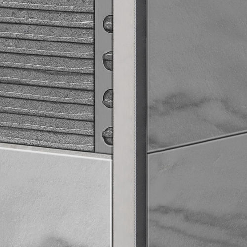 Aluminium-Dekoprofil - R12X15 - ALUMACER® - für Fliesen / für Außeneckprofil / quadratisch