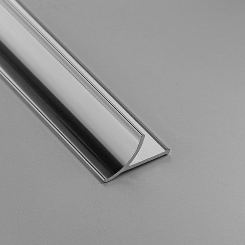 Metallabschlussprofil - 11.5X9.5 - ALUMACER® - für Innenausbau / silberfarben / matt