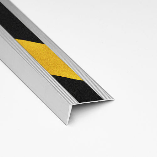 Aluminiumlegierungs-Treppenkante - 25X35 - ALUMACER® - langnachleuchtende / rutschfest / flach