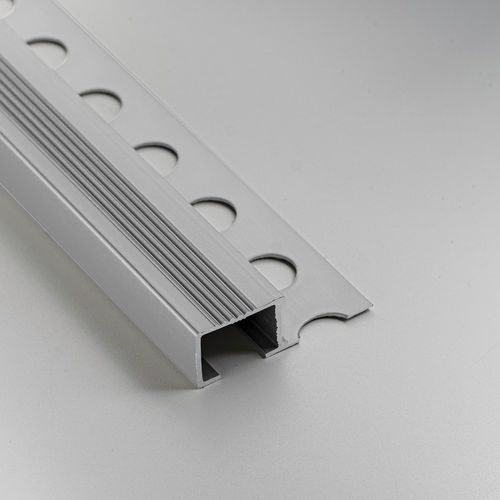 Aluminium-Treppenkante - 13X20.5 - ALUMACER® - Edelstahl / rutschfest / flach