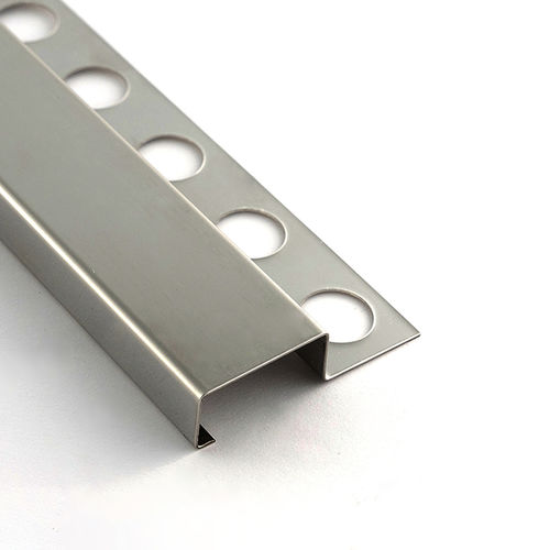 Edelstahl-Abschlussprofil - 12X25 - ALUMACER® - für Fliesen / Rechteck / silberfarben