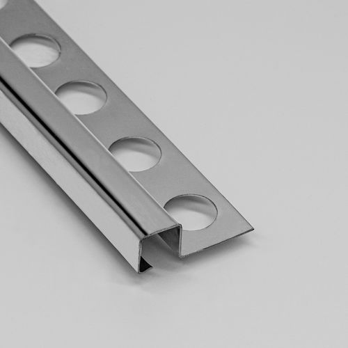 Edelstahl-Dekoprofil - 10X10 - ALUMACER® - für Fliesen / für Außeneckprofil / Eck