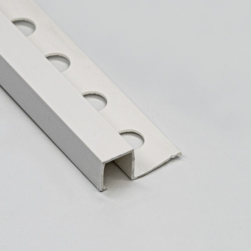 PVC-Abschlussprofil - R12X12 - ALUMACER® - für Fliesen / für Außeneckprofil / für Innenausbau
