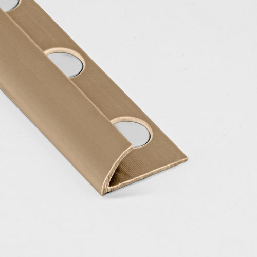 PVC-Abschlussprofil - 6.5 / 8.5 / 10.5 - ALUMACER® - für Fliesen / für Außeneckprofil / Viertelrund
