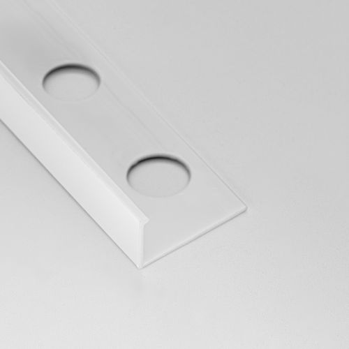 PVC-Abschlussprofil - L10.5 - ALUMACER® - für Fliesen / für Außeneckprofil / Eck