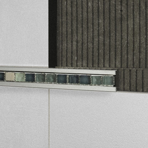 Metallabschlussprofil - M33 - ALUMACER® - für Fliesen / U-förmig / silberfarben