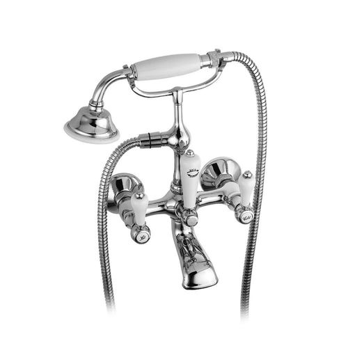 Zweigriffmischer für Dusche - CLÁSSICO - Bruma - für Badewanne / wandmontiert / verchromter Messing