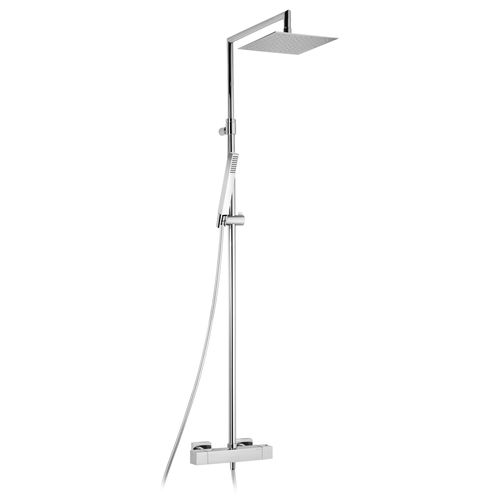Wandmontiertes Duschsystem - CELSIUS - Bruma - modern / mit Handbrause / Regenstrahl