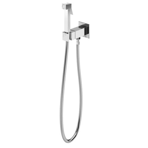 Handdusche für Toilette - QUADRA - Bruma - quadratisch / Messing / modern