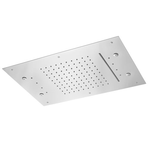 Deckenmontierter Duschkopf - 145 553 0CR - Bruma - rechteckig / Regenstrahl / Wasserfall