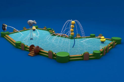 Schwimmbecken für Außenbereich - JUNGLE - Pooljoy B.V. - für den Innenraum / für Aquapark / zum Aufstellen