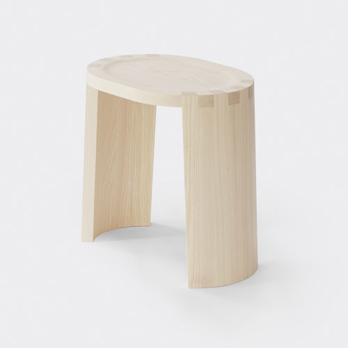 Moderner Hocker - HAIKU HS42 - Ringvide - Eiche / Massivholz / Esche