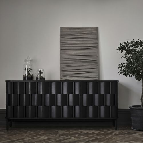 Modernes Sideboard - W196-B  - Ringvide - Eiche / Birke