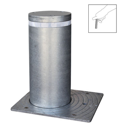 Zutritts-Sperrpfosten - MELBOURNE - Ado urban - versenkbar / halbautomatisch / galvanisiertes Eisen