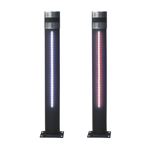 Moderner Leuchtpoller - URBAN LEDS - Ado urban - Edelstahl / lackiertes Eisen / LED