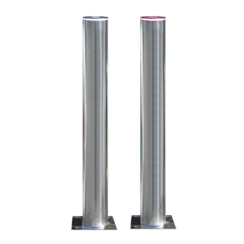 Moderner Leuchtpoller - INOX LEDS TOP - Ado urban - Edelstahl / LED RGB / LED RGBW