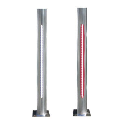 Moderner Leuchtpoller - INOX LEDS - Ado urban - Edelstahl / LED / IP67