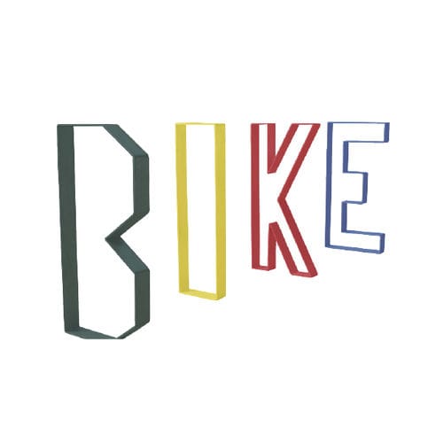 Bodenstehender Fahrradständer - LETTER - Ado urban - originelles Design / vertikal / für öffentliche Bereiche