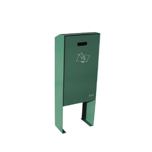 Hundeabfallbehälter - MINI BOX - Ado urban - lackierter Edelstahl / Eisen / mit Deckel