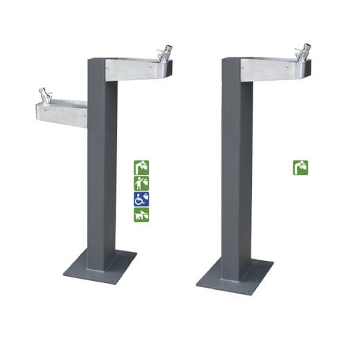 Behindertenfreundlicher Trinkbrunnen - EAU - Ado urban - für Hunde / für Außenbereich / Edelstahl