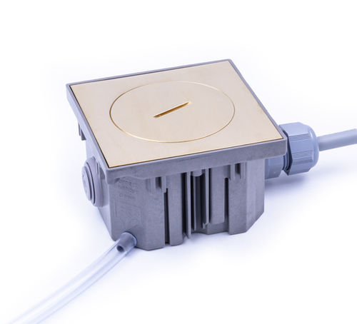 Bodenstehende Steckdose - ELITE B10 : MS58 - BUBOX SYSTEMS scrl - Unterputz / für Außenbereich / Messing