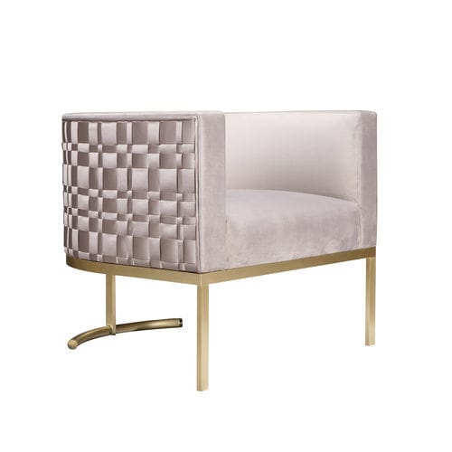 Moderner Sessel - GRACE I - Memoir - Stoff / rosa / mit 3 Beinen