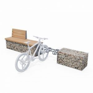 Bodenstehender Fahrradständer - GF703 - ID GABION - L'AGENCE URBAINE - aus recycelbarem Material / mit Gabione / für öffentliche Bereiche