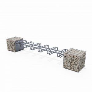 Bodenstehender Fahrradständer - SC26P50 - ID GABION - L'AGENCE URBAINE - aus recycelbarem Material / mit Gabione / für öffentliche Bereiche