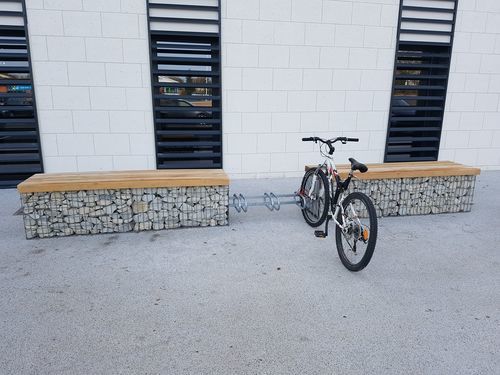 Bodenstehender Fahrradständer - GF722 - ID GABION - L'AGENCE URBAINE - aus recycelbarem Material / mit Gabione / für öffentliche Bereiche