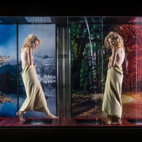 Begehbare Duschkabine - AFTER JOURNEY WALK - Alpha Wellness Sensations - Wasserfall / Erlebnis / Glas